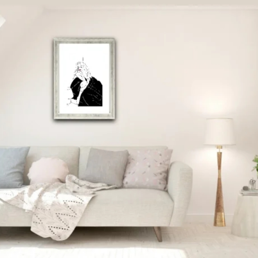 Digital Line Drawing by Antonia  Harris